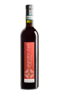 bottiglia di vino rosso grignolino