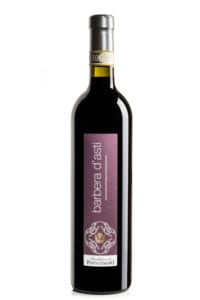 bottiglia di vino rosso barbera