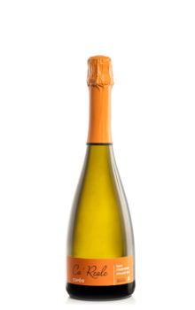 bottiglia di vino bianco spumante